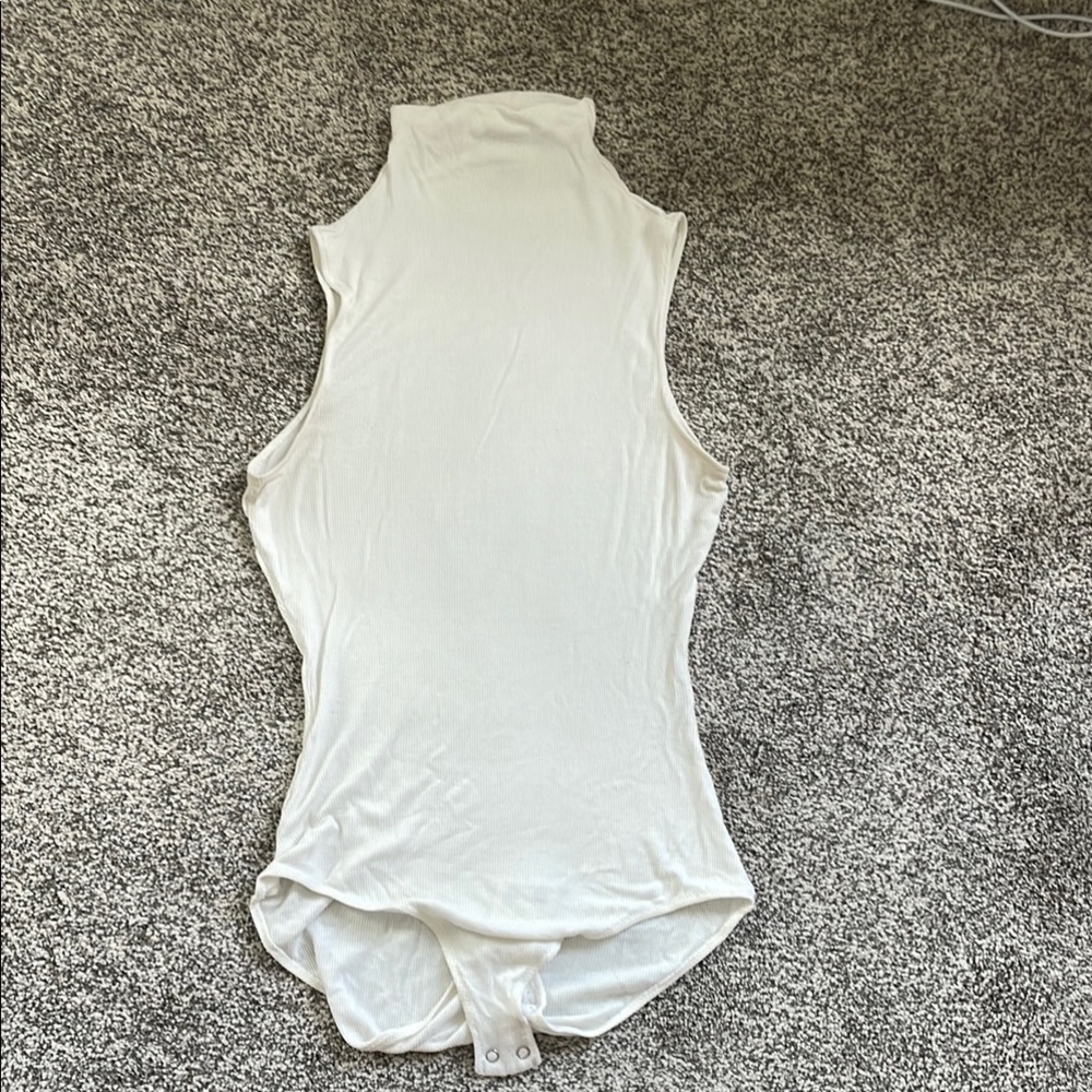 Summersalt White Mockneck Bodysuit